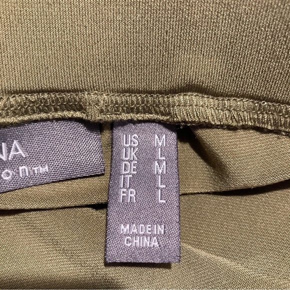 LISA RINNA COLLECTION Sz M Wide Leg Cargo Pull On Slinky Jersey Knit Pants - Picture 8 of 10